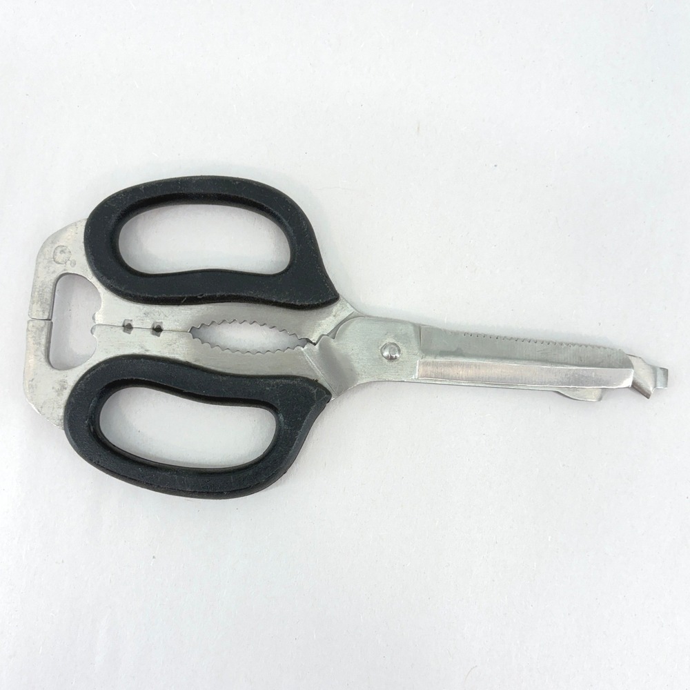 8-in-1 Multi-tool Shears Scissors Stainless Steel Black Made in Pakistan Vintage